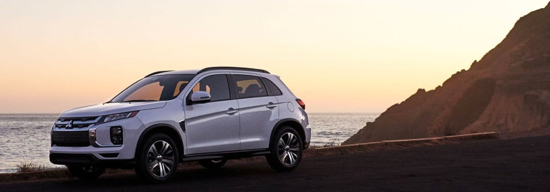 2024 Mitsubishi Outlander Sport Parked with Sunset in Background
