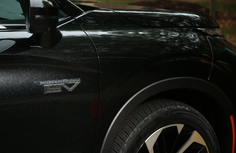 Black 2023 Mitsubishi Outlander PHEV Front EV Badge