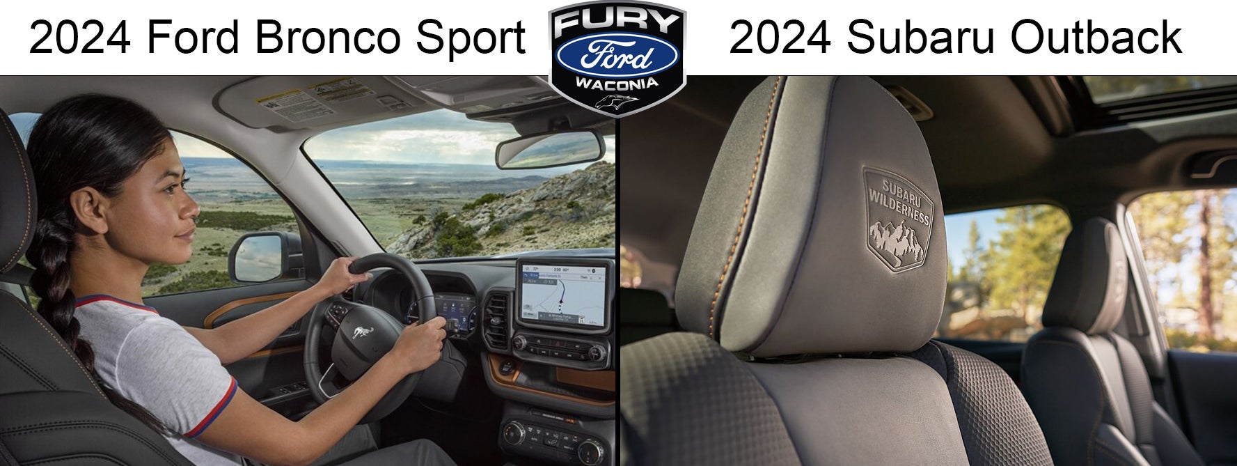 2024 Ford Bronco Sport vs 2024 Subaru Outback