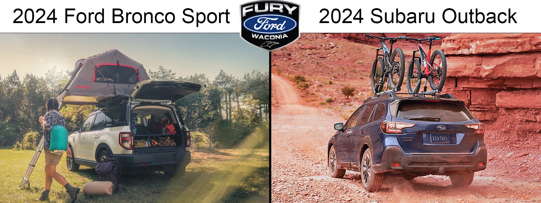 2024 Ford Bronco Sport vs 2024 Subaru Outback