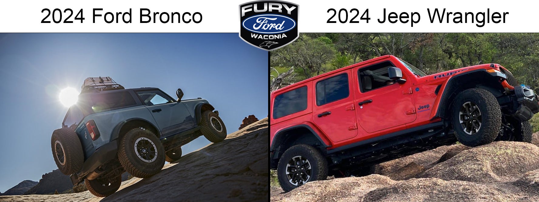 2024 ford bronco vs. the 2024 jeep wrangler