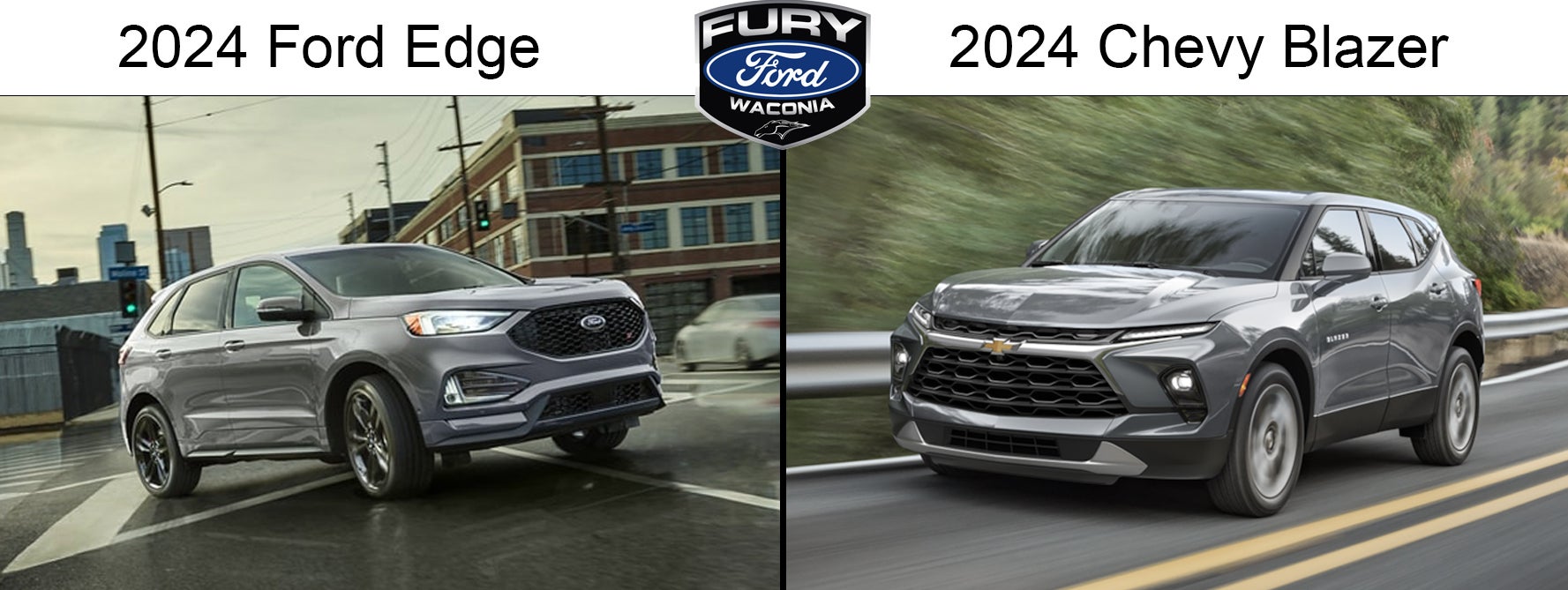 2024 ford edge vs the 2024 chevrolet blazer