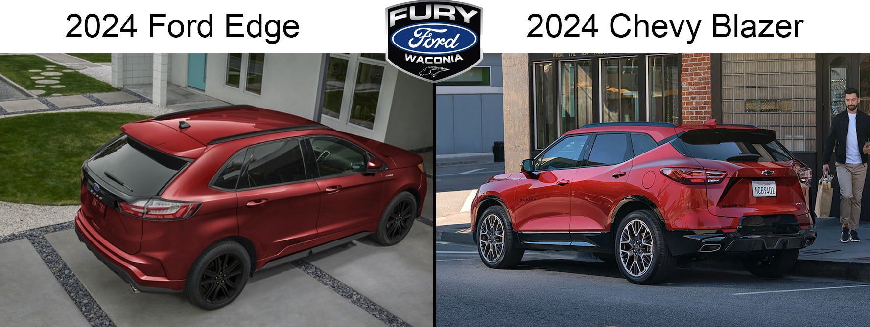 2024 ford edge vs the 2024 chevrolet blazer
