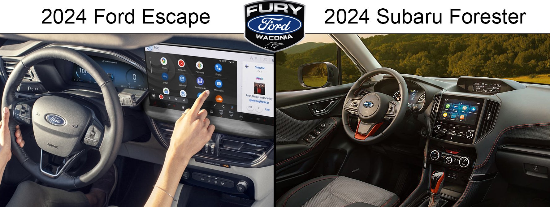 2024 Ford Escape vs 2024 Subaru Forester