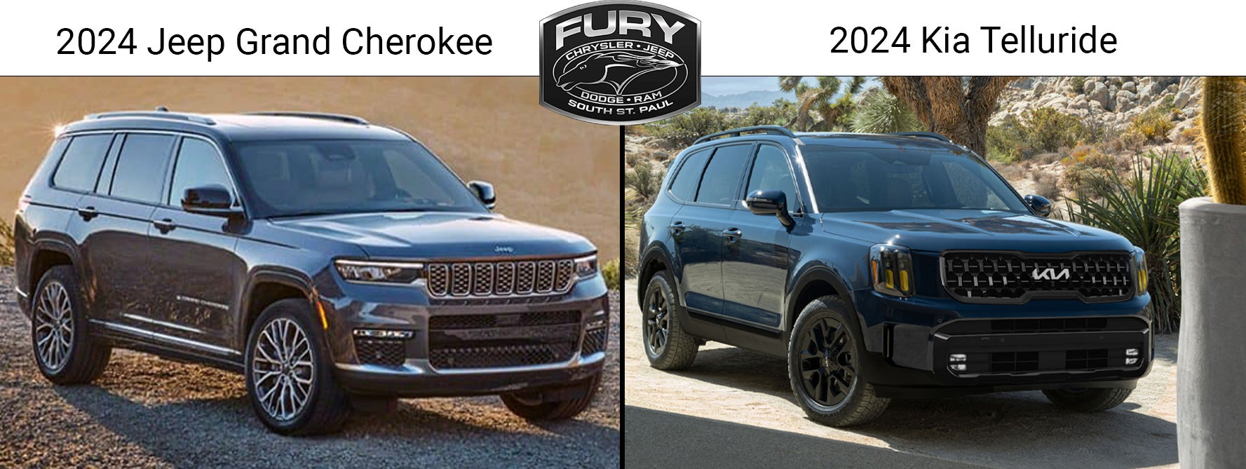 2024 Jeep Grand Cherokee vs the 2024 Kia Telluride