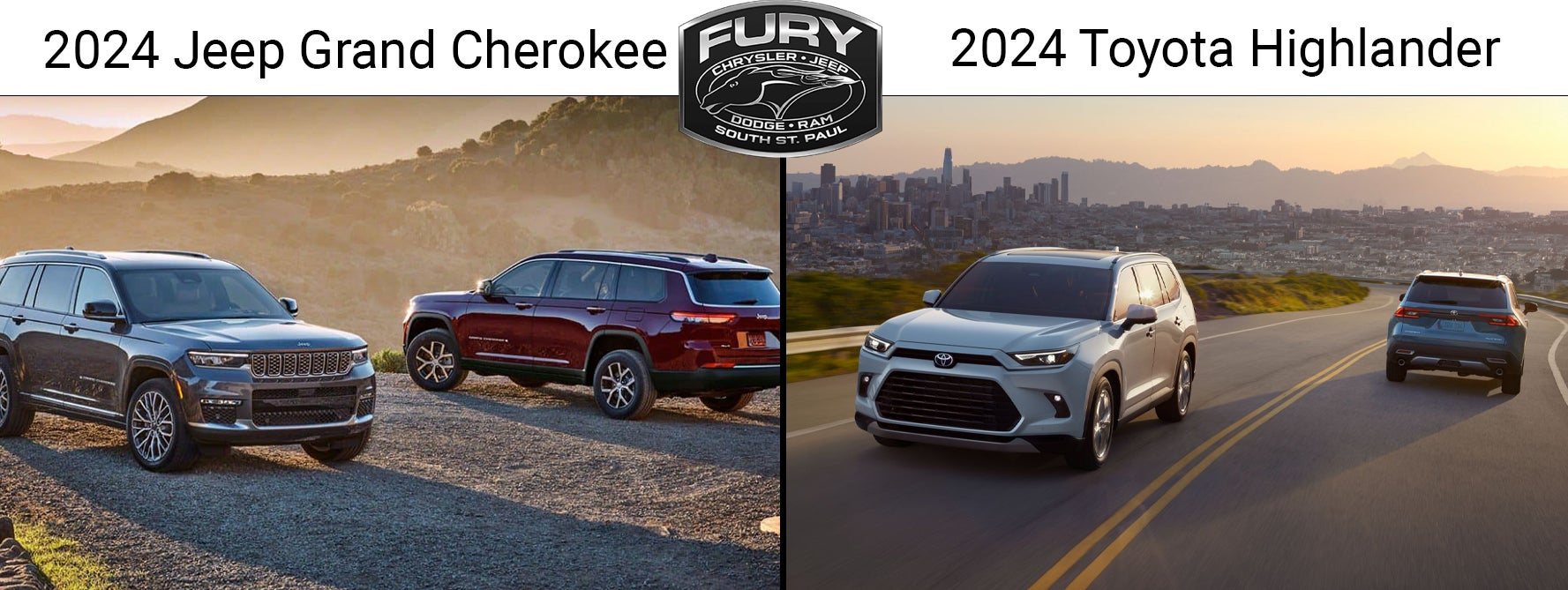 2024 Jeep Grand Cherokee vs the 2024 Toyota Highlander