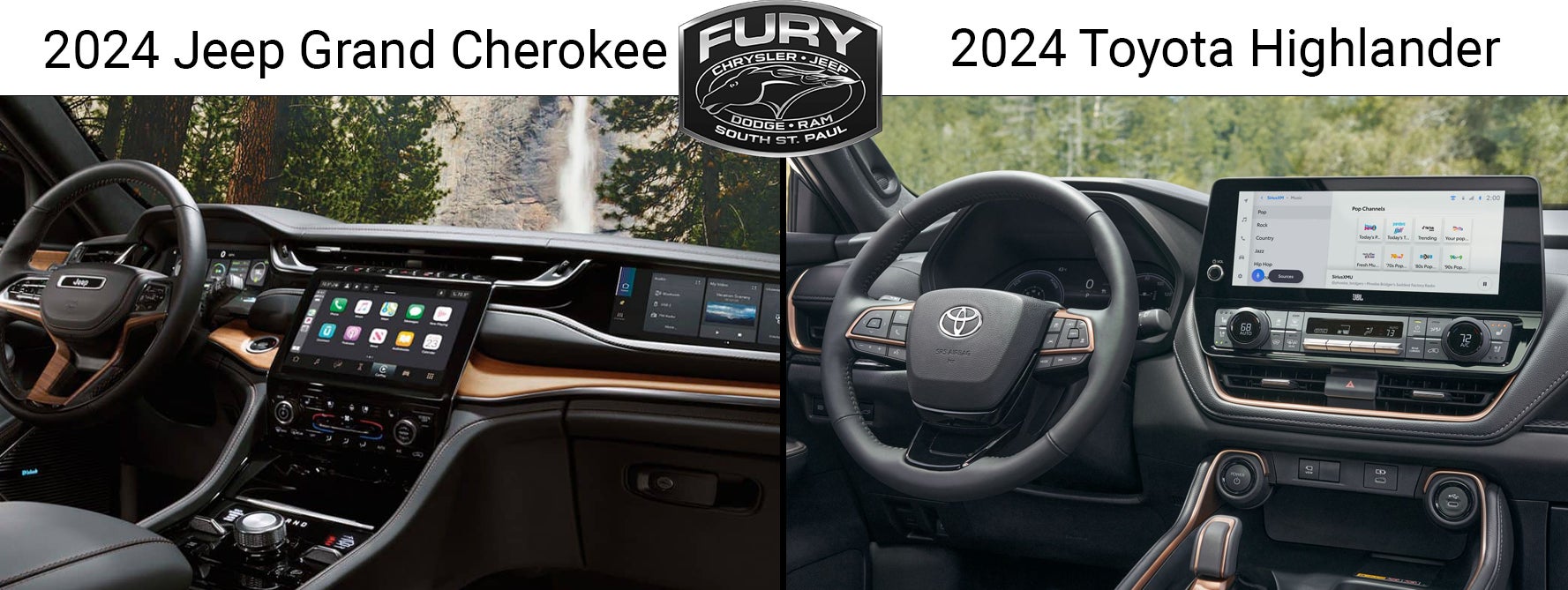 2024 Jeep Grand Cherokee vs the 2024 Toyota Highlander