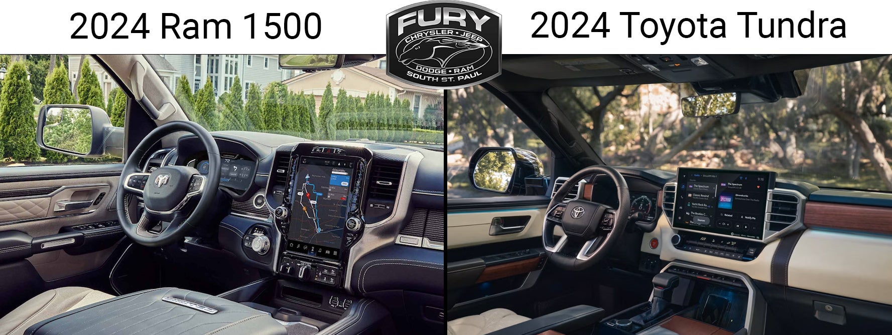 2024 Ram 1500 and 2024 Toyota Tundra