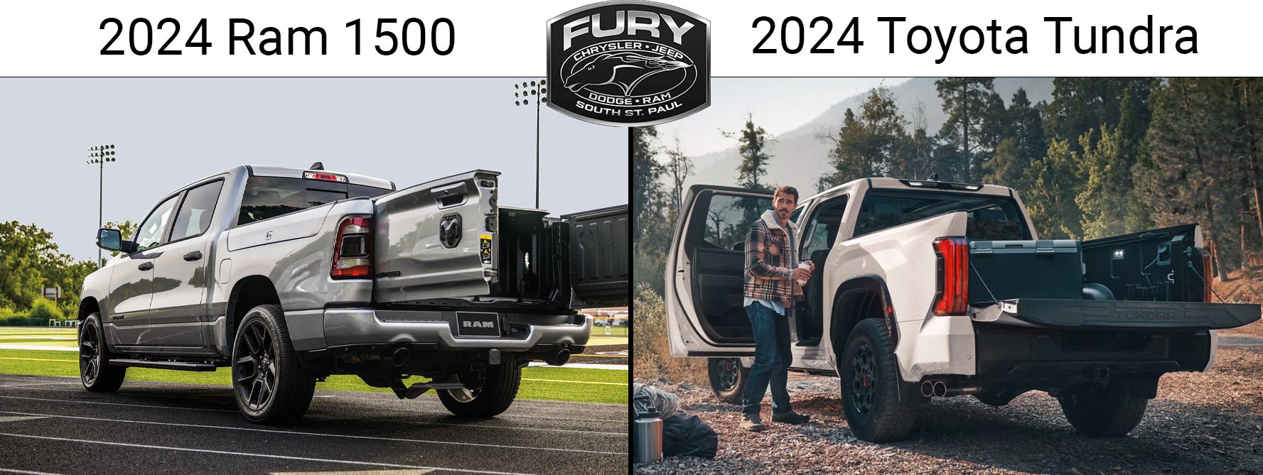 2024 Ram 1500 and 2024 Toyota Tundra