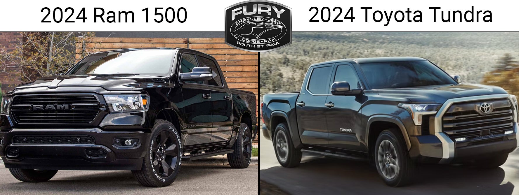 2024 Ram 1500 and 2024 Toyota Tundra