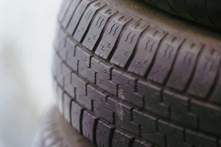 Close-Up of Tire Tread