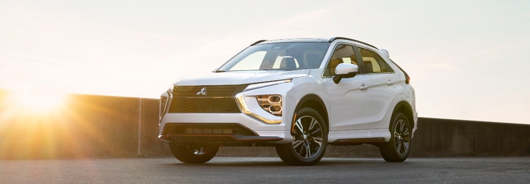 White 2023 Mitsubishi Eclipse Cross Front Angle