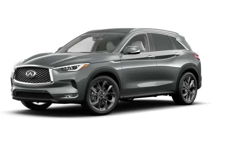 2022 INFINITI QX50 Graphite Shadow side front view