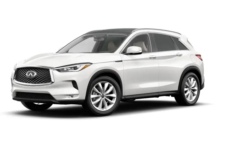 2022 INFINITI QX50 Lunar White side front view