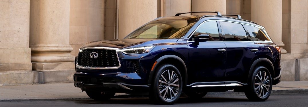 Side Profile of Parked 2024 INFINITI QX60