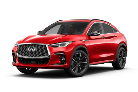 2024 INFINITI QX55 in Dynamic Sunstone Red