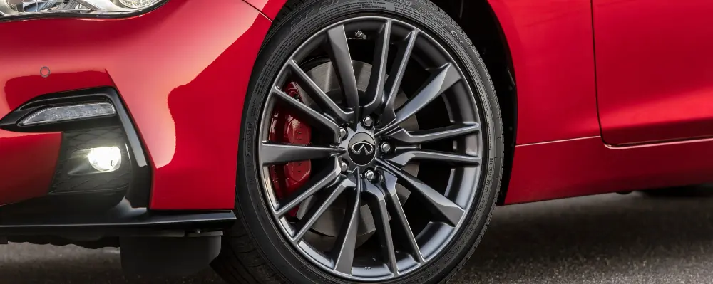2023 infiniti q50 front tire and wheel
