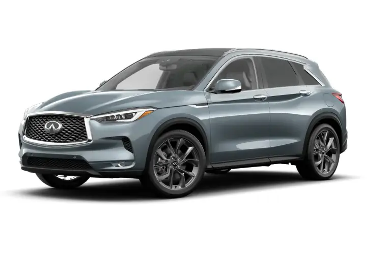 2022 INFINITI QX50 Slate Gray side front view