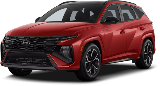 A red Hyundai Venue SUV