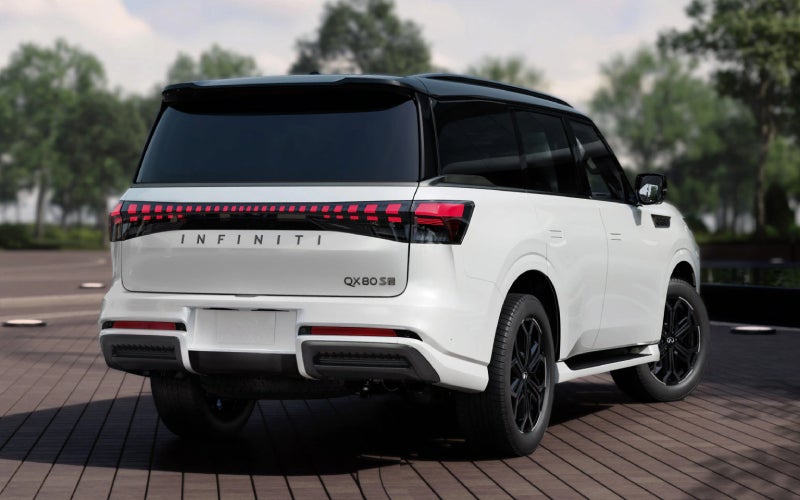 2026 INFINITI QX80 vs 2026 Cadillac Escalade: Which full-size luxury SUV makes parking and low-speed maneuvering easier around South Lyon, MI?