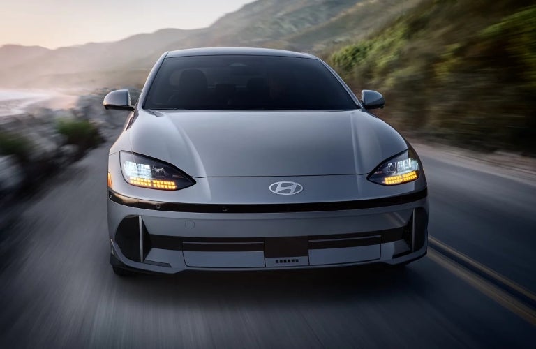 2023 Hyundai IONIQ 6 Front View on Road