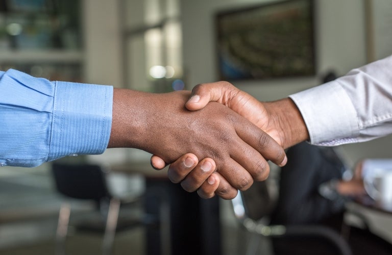 Two Men Shaking Hands