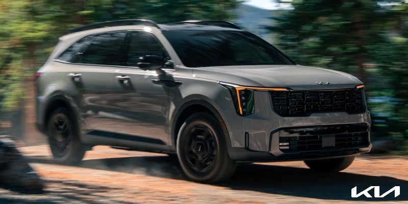 A 2024 Kia Sorento driving fast near Hayward, CA 