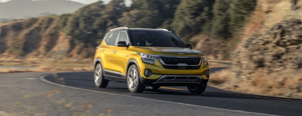 2022 Kia Seltos in bright yellow color