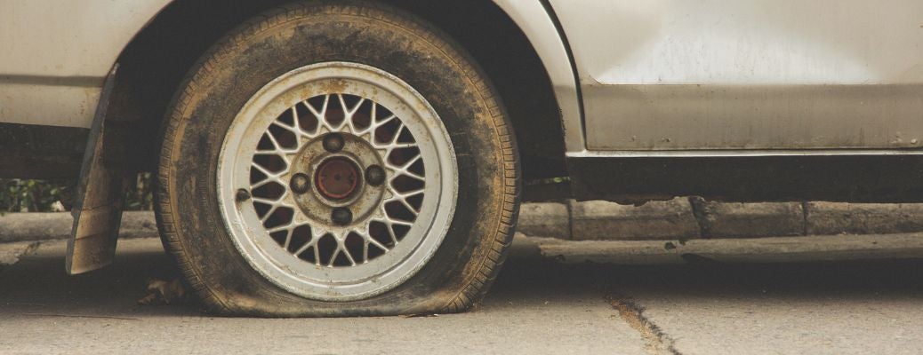 Image of a flat tire