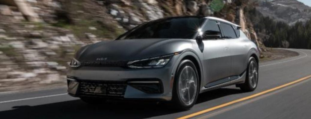 2022 Kia EV6 on the road