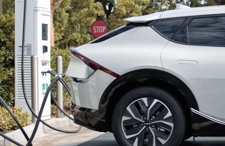 Charging a Kia EV