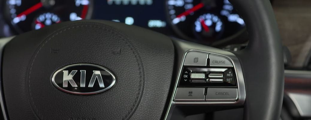 Cruise Control button on a Kia Steering