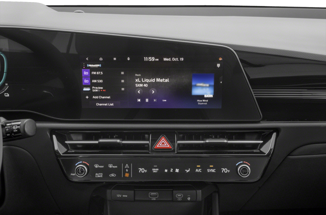 The infotainment system on a 2024 Kia Niro