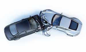 Car accident from above