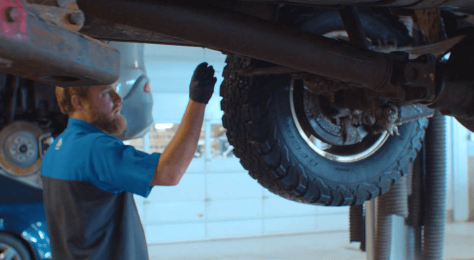 Mechanic Servicing Vehicle 