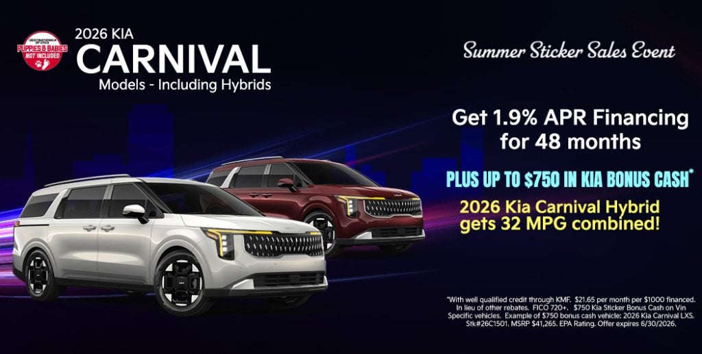2026 Kia Carnival Models – Including Hybrids