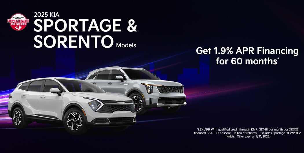2025 Kia Sorento and Sportage