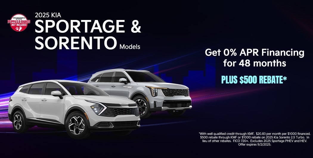 2025 Sportage and Sorento