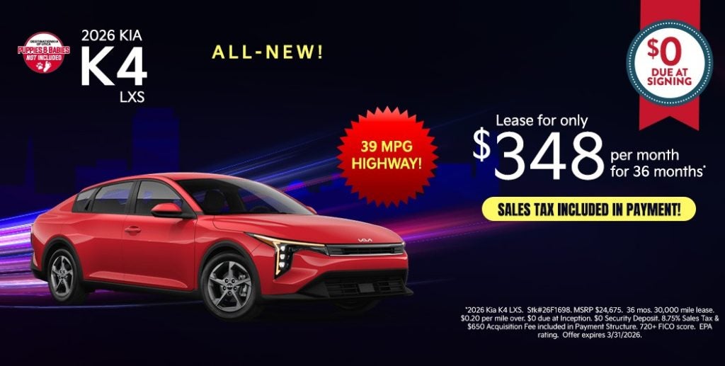 2026 Kia K4 LXS 