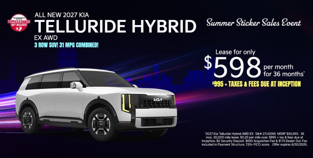All-New 2027 Kia Telluride Hybrid EX AWD