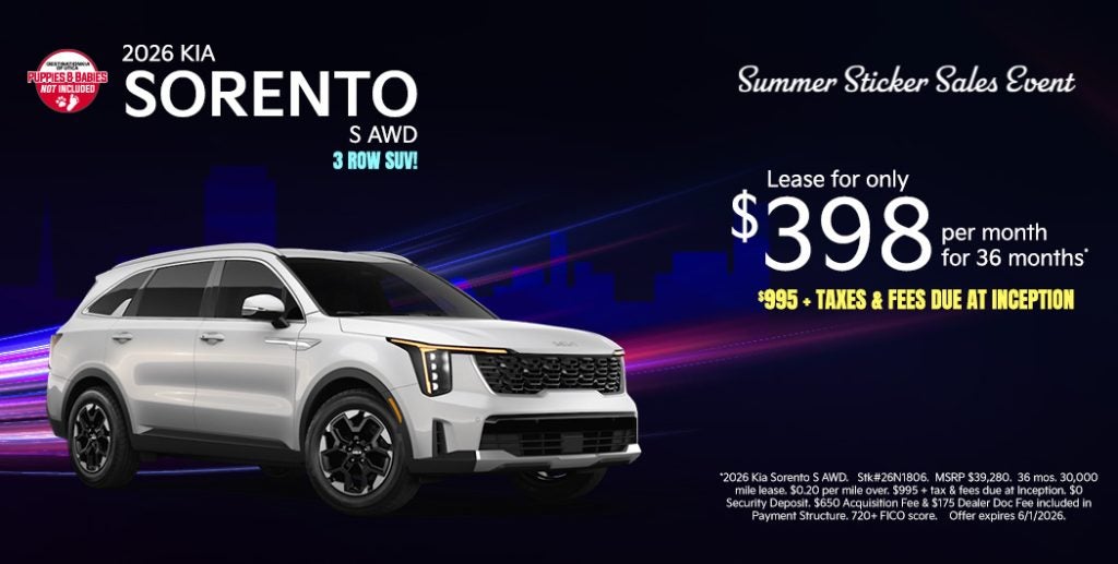 2026 Kia Sorento S AWD