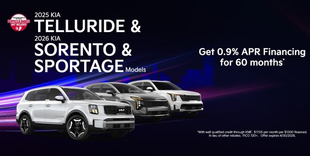 0.9% APR for 60 months on select models
