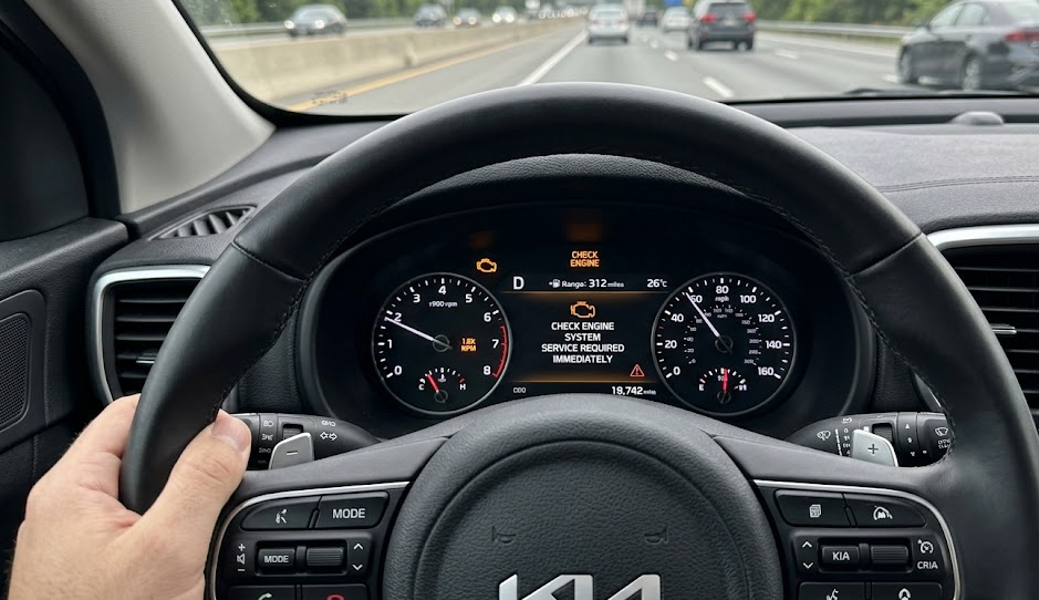 kia check engine system error