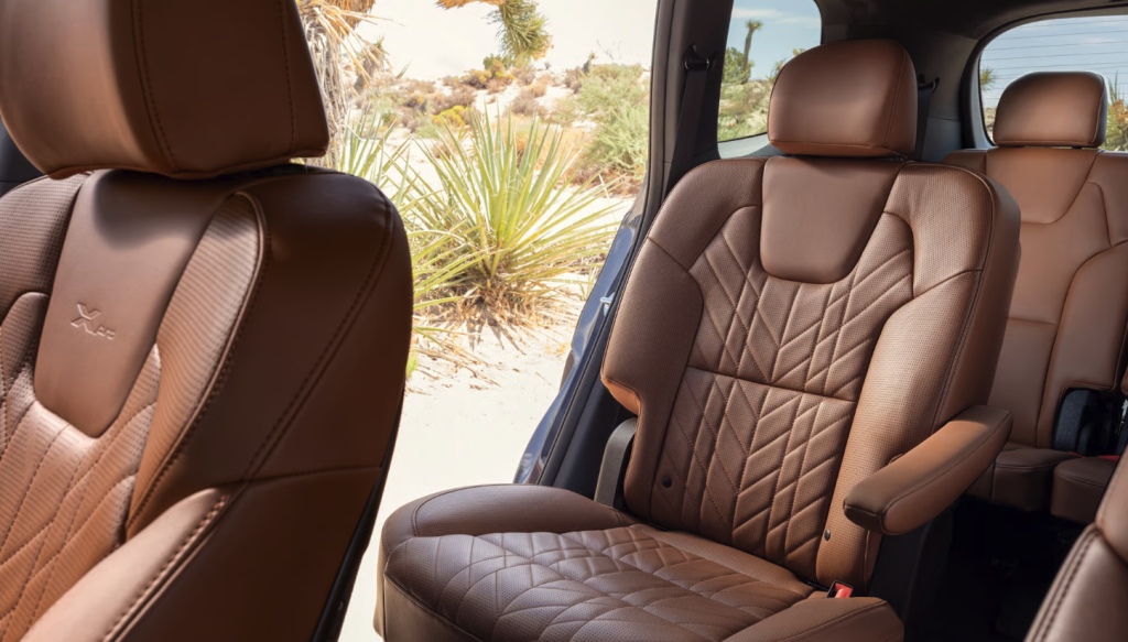 Kia Telluride second-row seating with premium interior materials