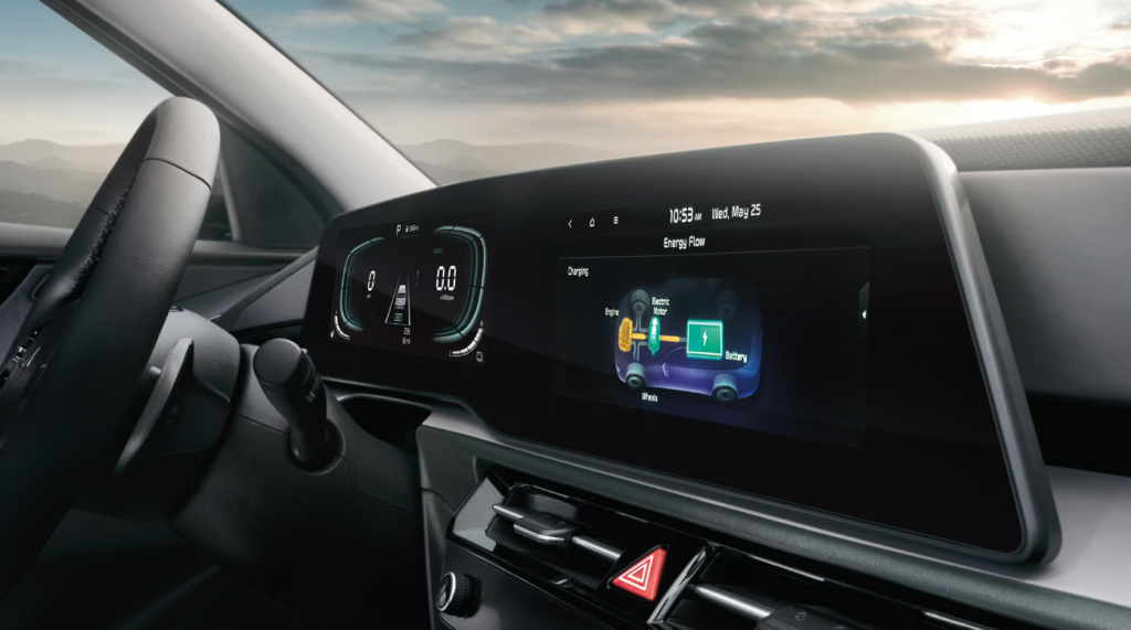 2026 Kia Niro Hybrid dashboard with digital display