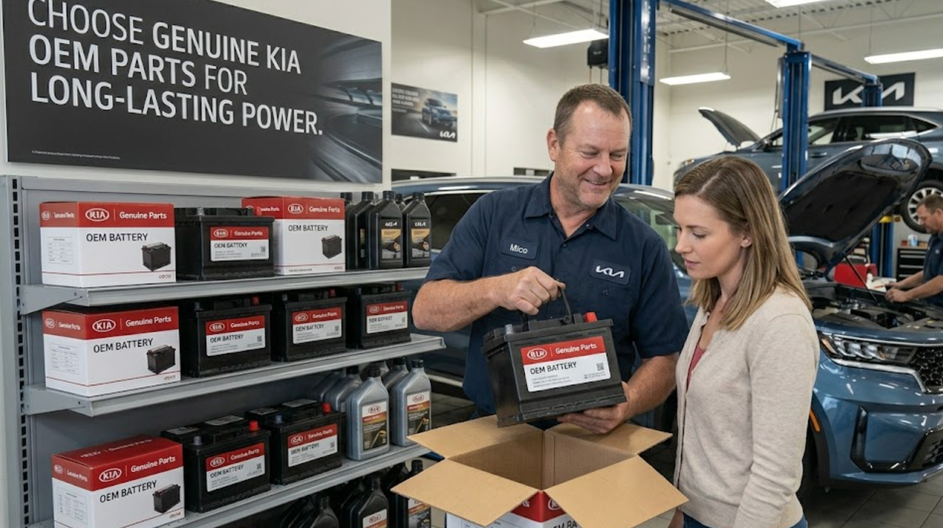 Genuine Kia batteries and battery service support