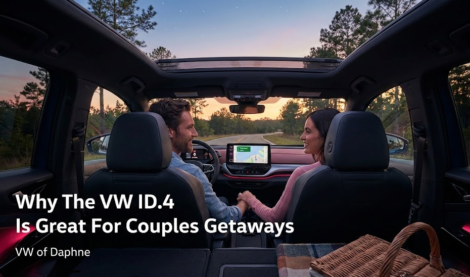 why the VW ID4 is great for couples getaways