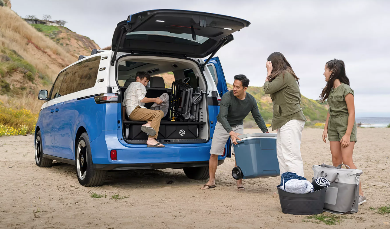 vw id buzz cargo space for families