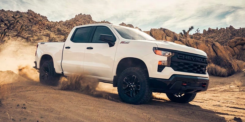 brand new white Chevrolet Silverado 1500