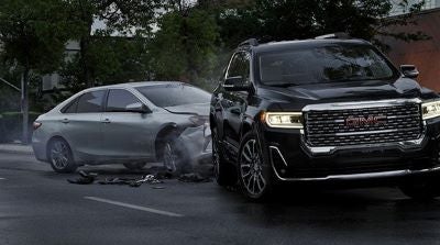 Car crash in road